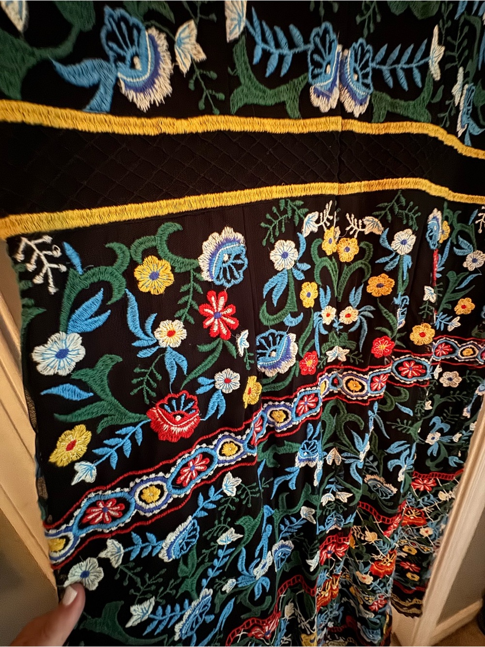 Anthropologie Esther Embroidered Midi Dress RARE NWOT 16W - Picture 6 of 6